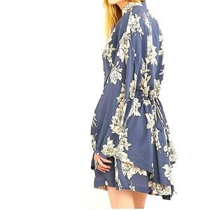 Free People Extra Small, Feminine Flowy Floral, Shake It High-Low Mini Dress